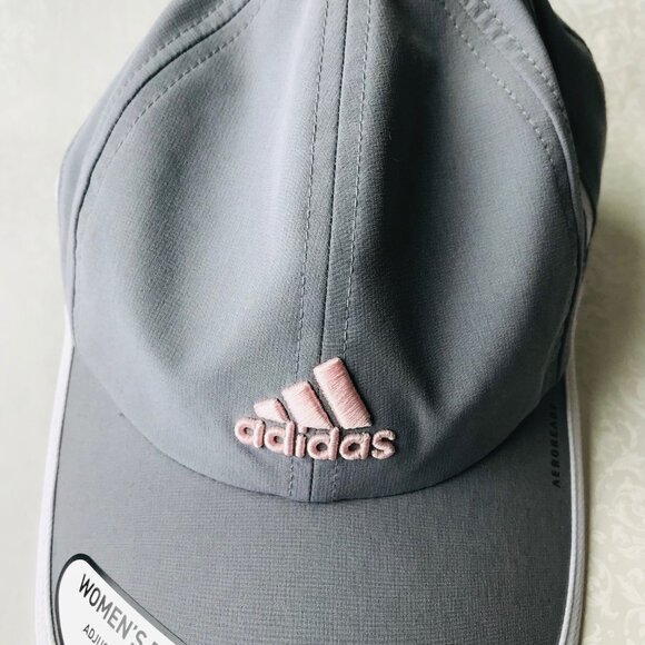 Adidas Women Aeroready  Running Athletic Cap Hat  Adjustable Strap Back UPF 50 - Picture 3 of 5